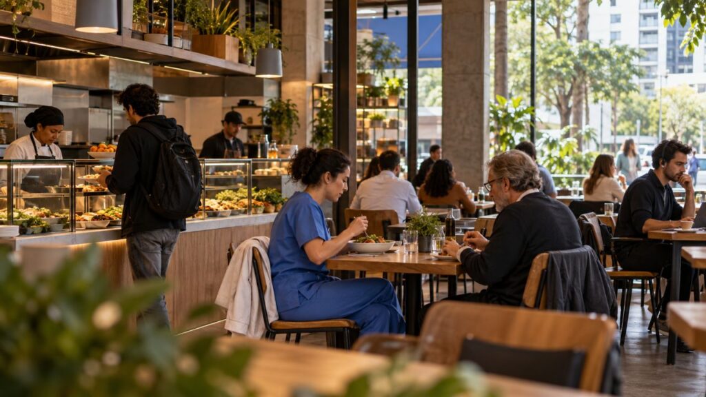 Restaurantes e alimentação.